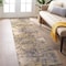 World Rug Gallery Distressed Abstract Design Non Shedding Soft Area Rug 2' x 7' Yellow 394YELLOW2x7 - alternate 1